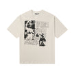 Casual short-sleeved T-shirt, printed cotton