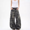 Camouflage Wide-Leg Jeans