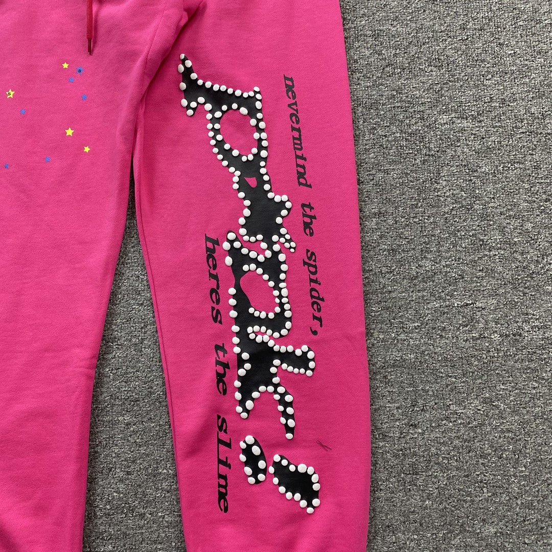 SP5DER P*NK SWEATPANTS PINK - netstar®