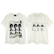 Casual short-sleeved T-shirt, printed cotton