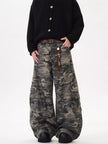 Camouflage Wide-Leg Jeans
