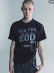 Casual short-sleeved T-shirt, printed cotton