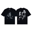Casual short-sleeved T-shirt, printed cotton