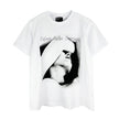 Casual short-sleeved T-shirt, printed cotton