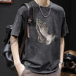 Retro Cotton Print T-shirt