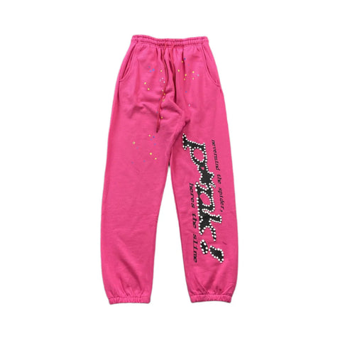 SP5DER P*NK SWEATPANTS PINK - netstar®