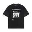 Casual short-sleeved T-shirt, printed cotton