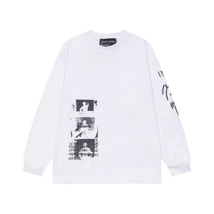 Casual short-sleeved T-shirt, printed cotton