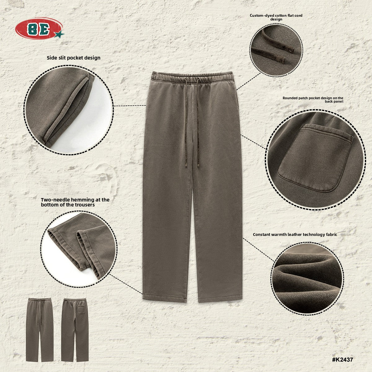 Fleece-Lined Sweatpants