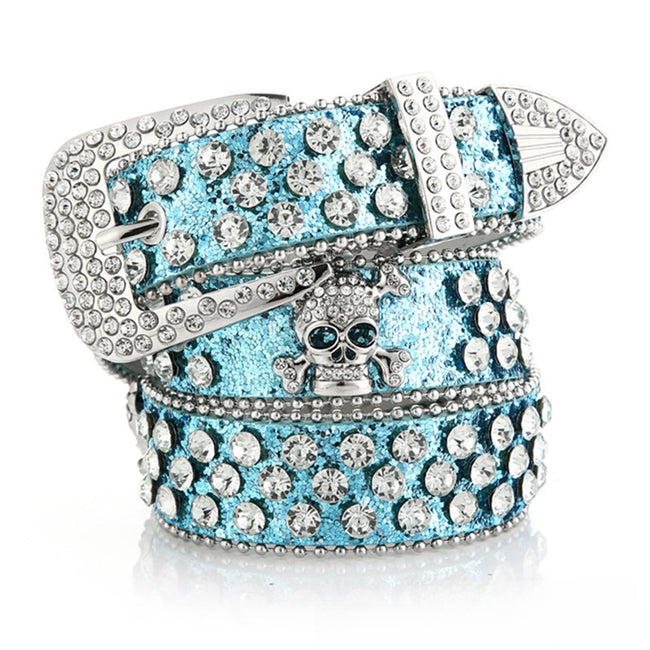 Skull Rhinestone Belt
