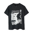 Casual short-sleeved T-shirt, printed cotton