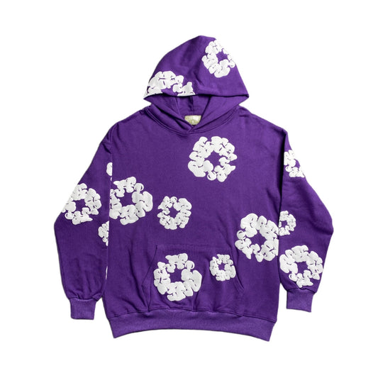 DENIM TEARS COTTON WREATH HOODIE PURPLE - netstar