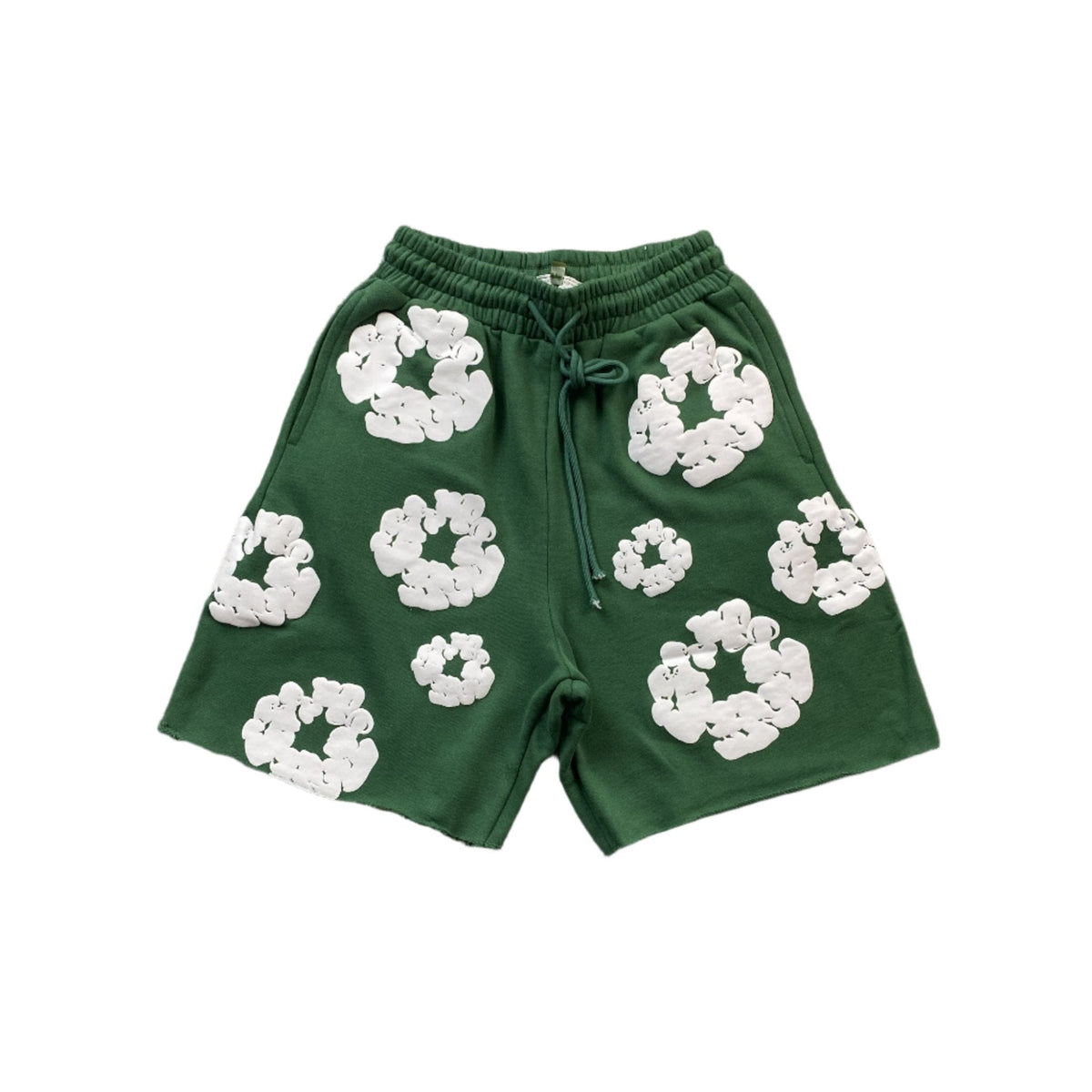 DENIM TEARS COTTON WREATH SHORTS GREEN - netstar