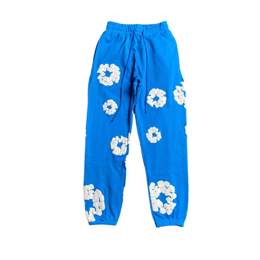 DENIM TEARS COTTON WREATH SWEATPANTS AZURE BLUE - netstar