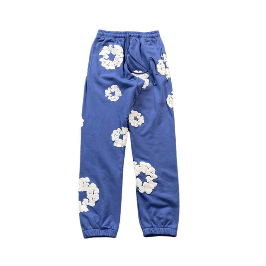 DENIM TEARS COTTON WREATH SWEATPANTS BLUE - netstar