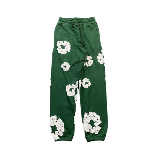 DENIM TEARS COTTON WREATH SWEATPANTS DARK GREEN - netstar