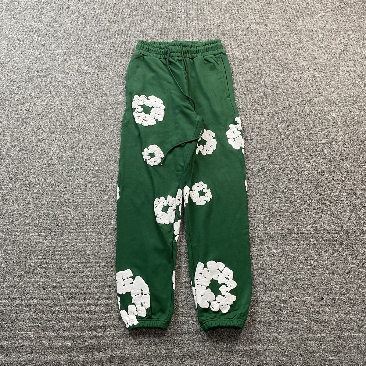 DENIM TEARS COTTON WREATH SWEATPANTS DARK GREEN - netstar