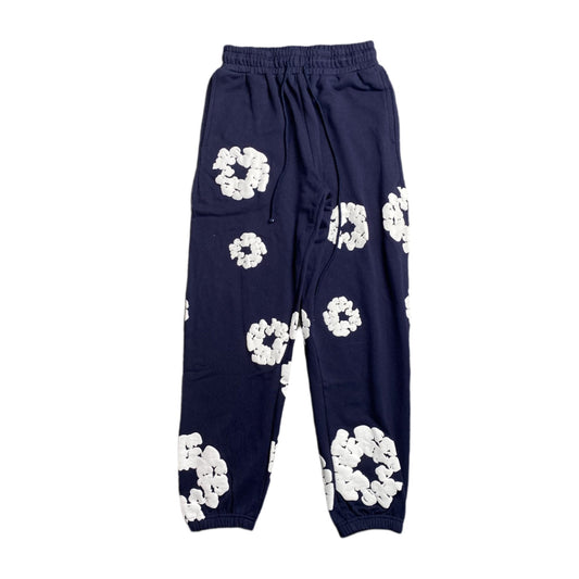 DENIM TEARS COTTON WREATH SWEATPANTS NAVY - netstar