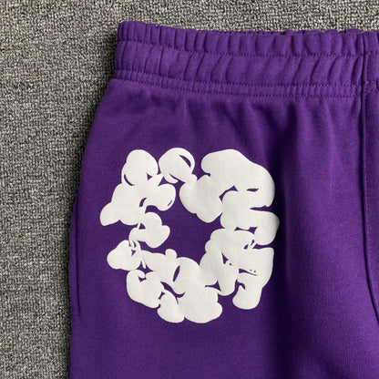 DENIM TEARS COTTON WREATH SWEATPANTS PURPLE - netstar