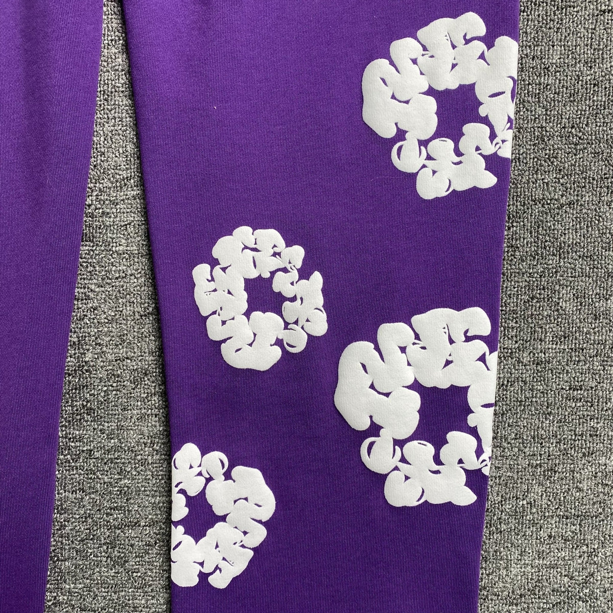 DENIM TEARS COTTON WREATH SWEATPANTS PURPLE - netstar