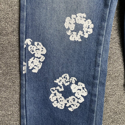 DENIM TEARS x LEVI'S COTTON WREATH JEANS BLUE - netstar