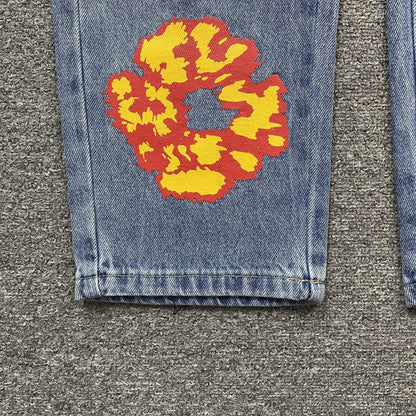 DENIM TEARS x OFFSET JEANS LIGHT WASH - netstar