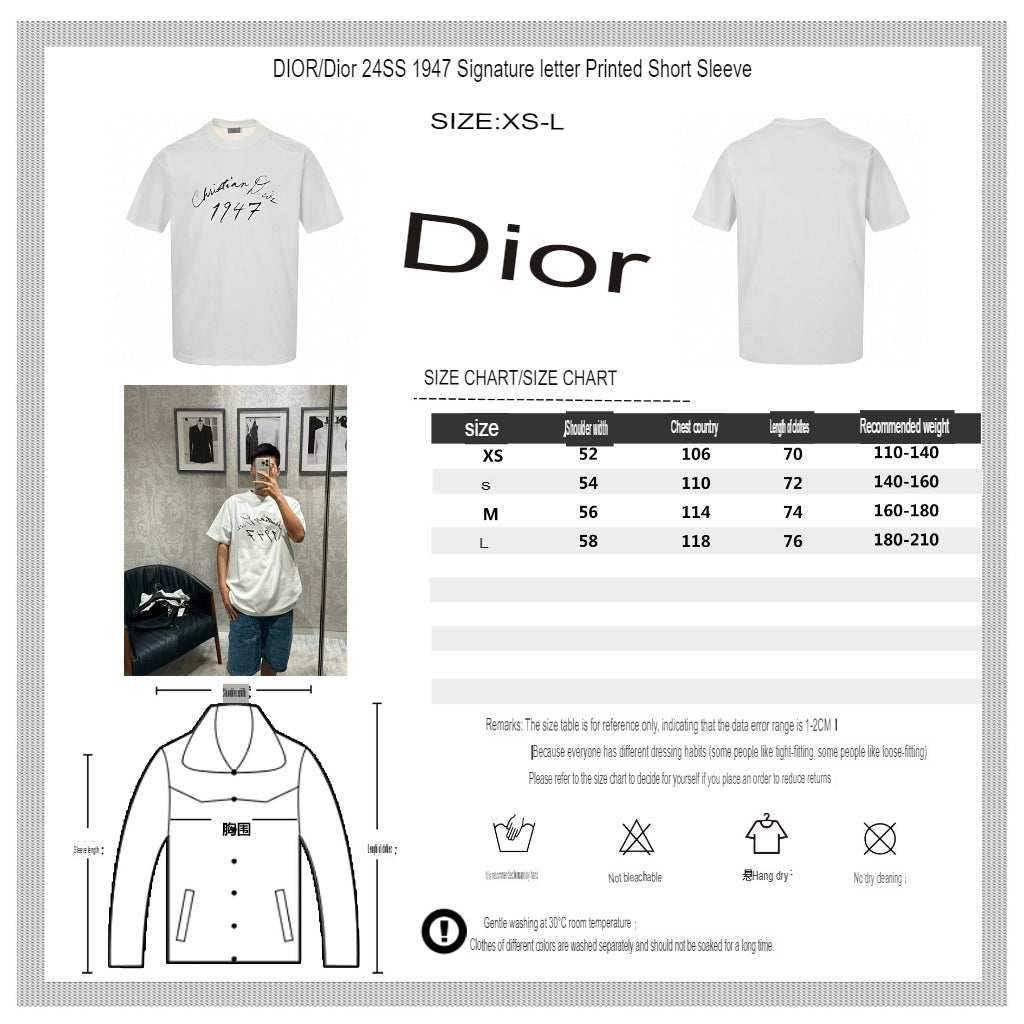 Dior 1947 Signature T-Shirt - netstar