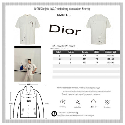 Dior Artistic Splatter T-Shirt (White) - netstar