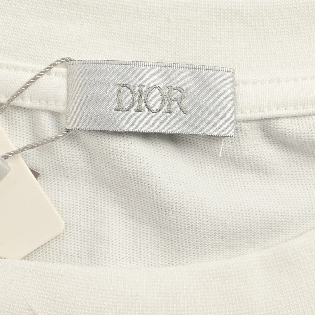 Dior Artistic Splatter T-Shirt (White) - netstar