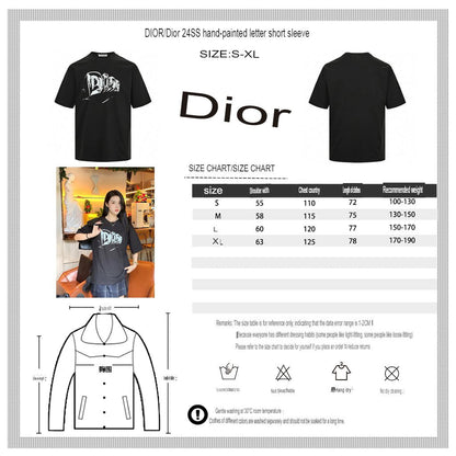 Dior Black T-Shirt with Bold Logo - netstar