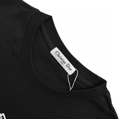 Dior Black T-Shirt with Bold Logo - netstar