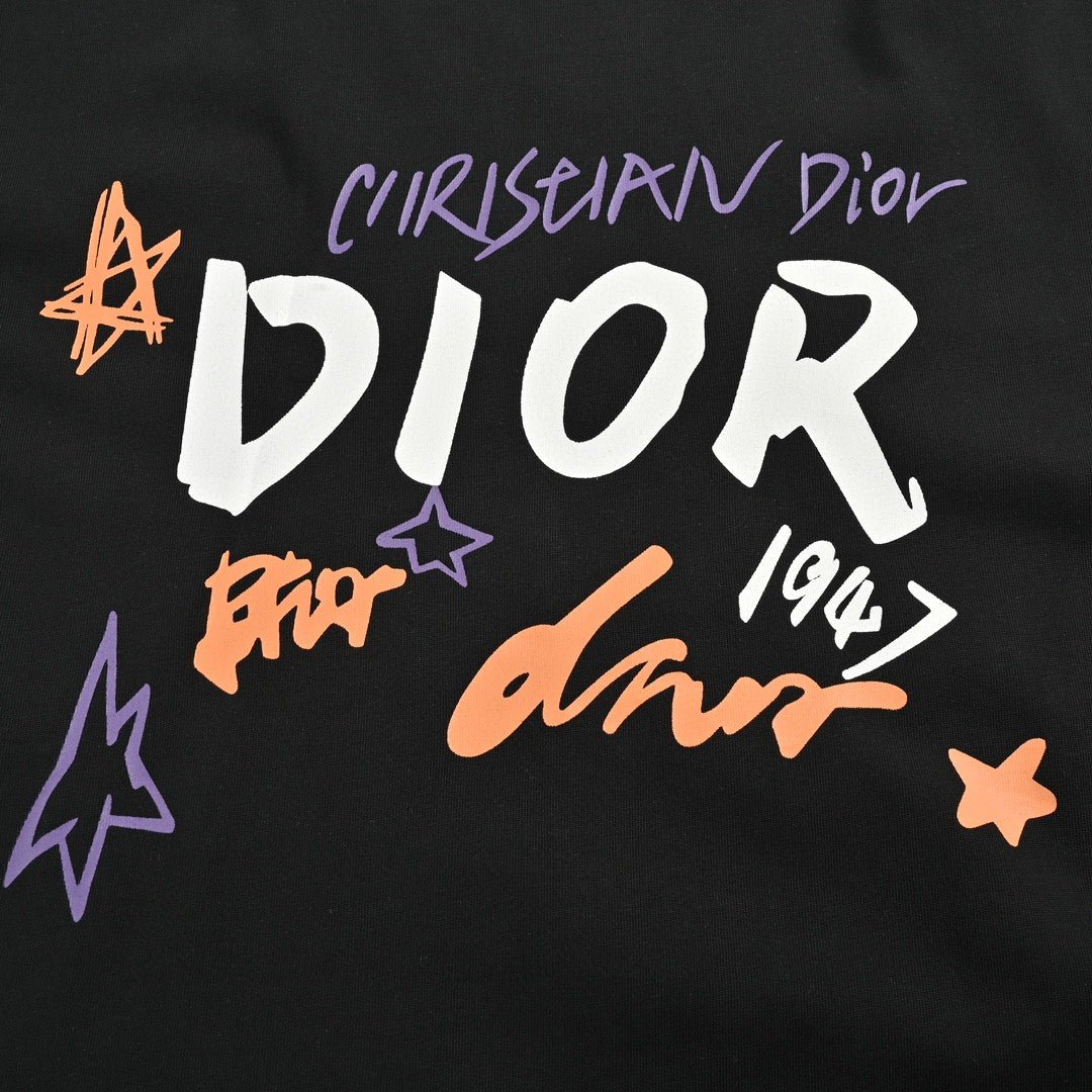 Dior Christian Dior Graphic Black T-Shirt - netstar