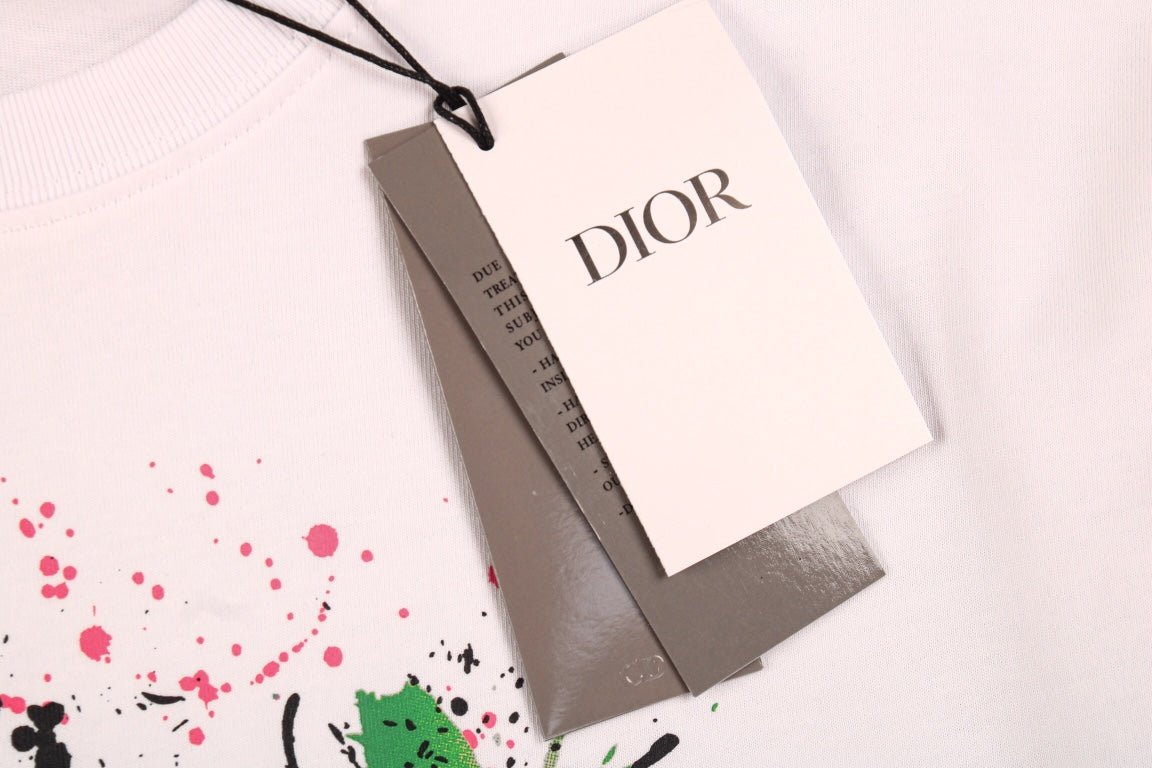 Dior Color Splash Graphic T-Shirt - netstar