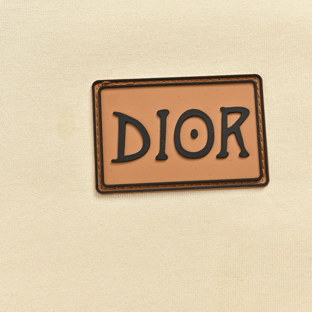 Dior Cream T-Shirt with Black Trim - netstar
