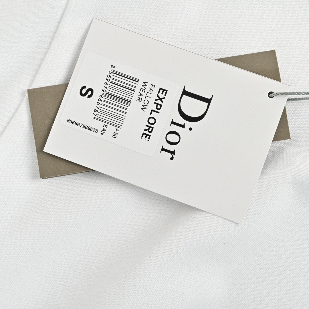 Dior Dripping Logo T-Shirt (White) - netstar