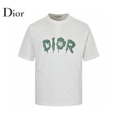 Dior Dripping Logo T-Shirt (White) - netstar