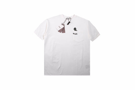 Dior Embroidered Lizard T-Shirt - White - netstar