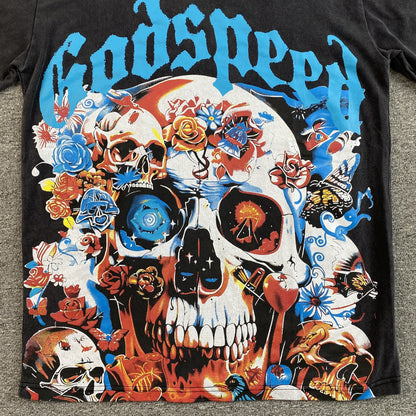 GODSPEED ETERNAL DREAM T-SHIRT WASHED BLACK - netstar®