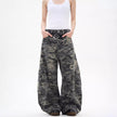 Camouflage Wide-Leg Jeans