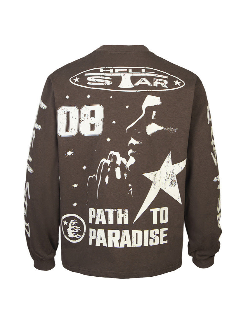 Cotton Print Long Sleeve T-Shirt