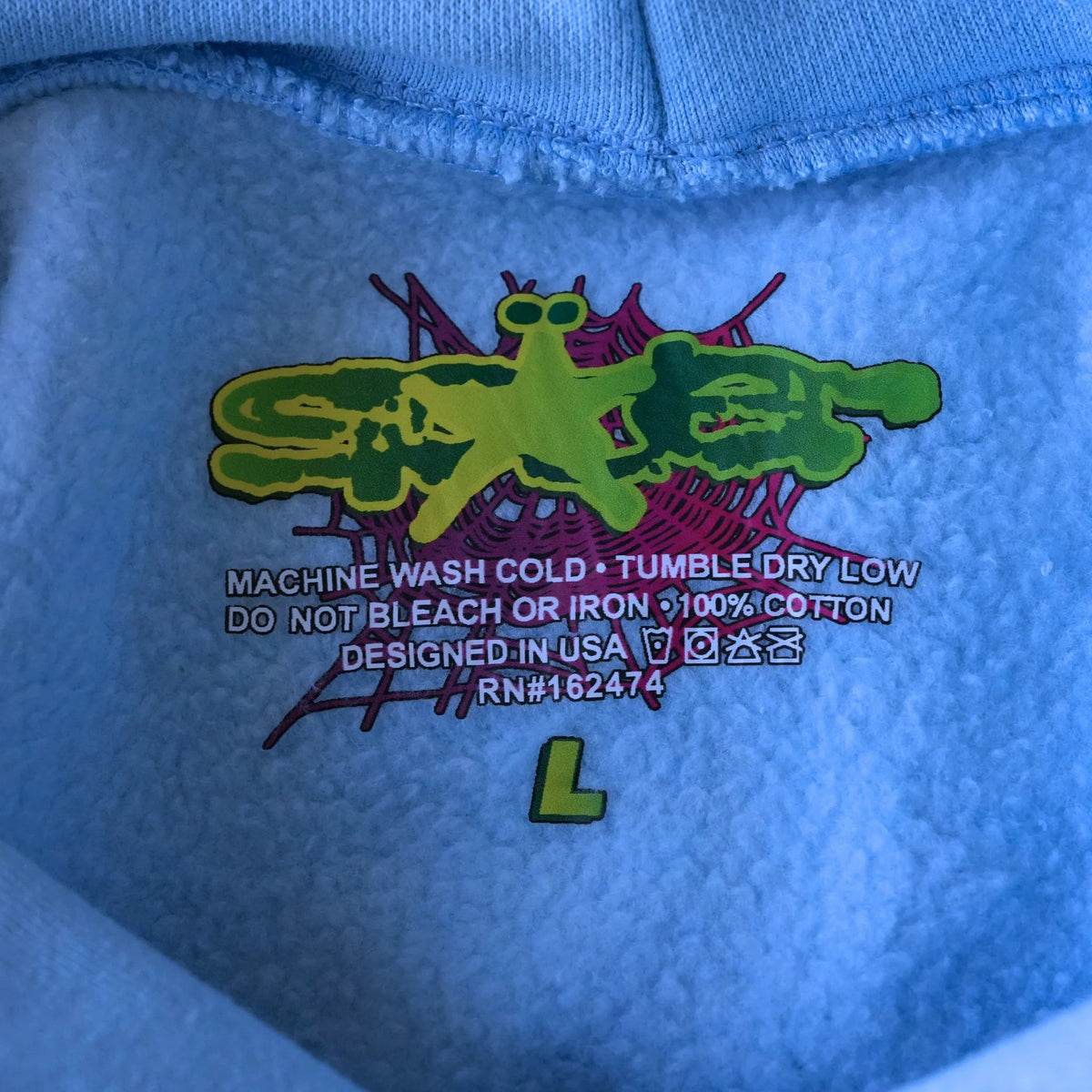 SP5DER WEB HOODIE SKY BLUE - netstar®