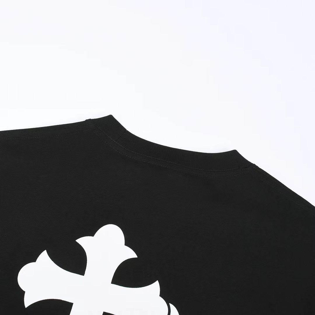 CHROME HEARTS WHITE DOUBLE CROSS T-SHIRT BLACK - netstar®