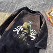 Retro Cotton Print T-shirt