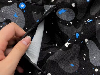 BAPE SPACE CAMO DOUBLE SHARK FULL ZIP HOODIE BLACK - netstar®