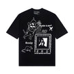Casual short-sleeved T-shirt, printed cotton