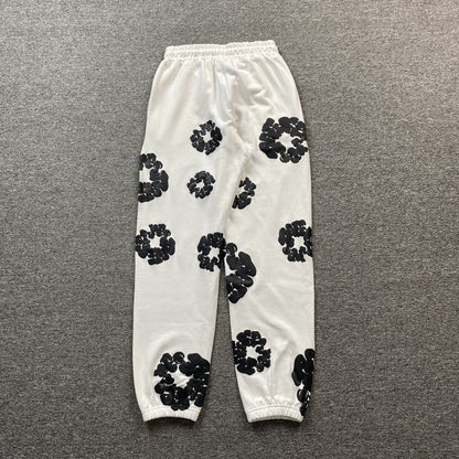 DENIM TEARS COTTON WREATH SWEATPANTS WHITE - netstar®