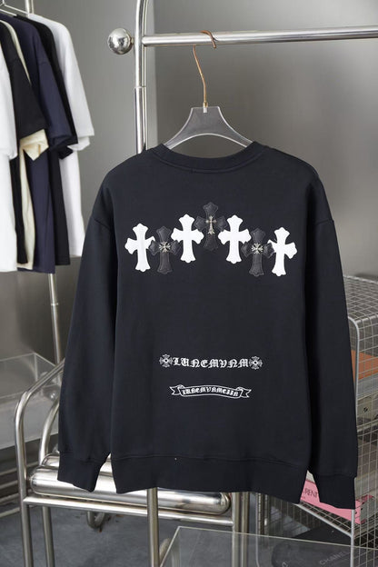 CHROME HEARTS CROSS PATCH SWEATSHIRT BLACK - netstar®