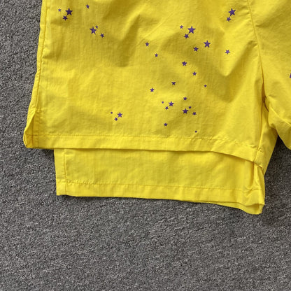 SP5DER DOUBLE LAYER SHORTS YELLOW - netstar®