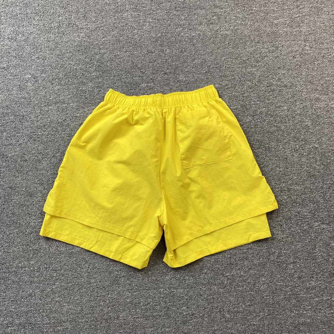 SP5DER DOUBLE LAYER SHORTS YELLOW - netstar®