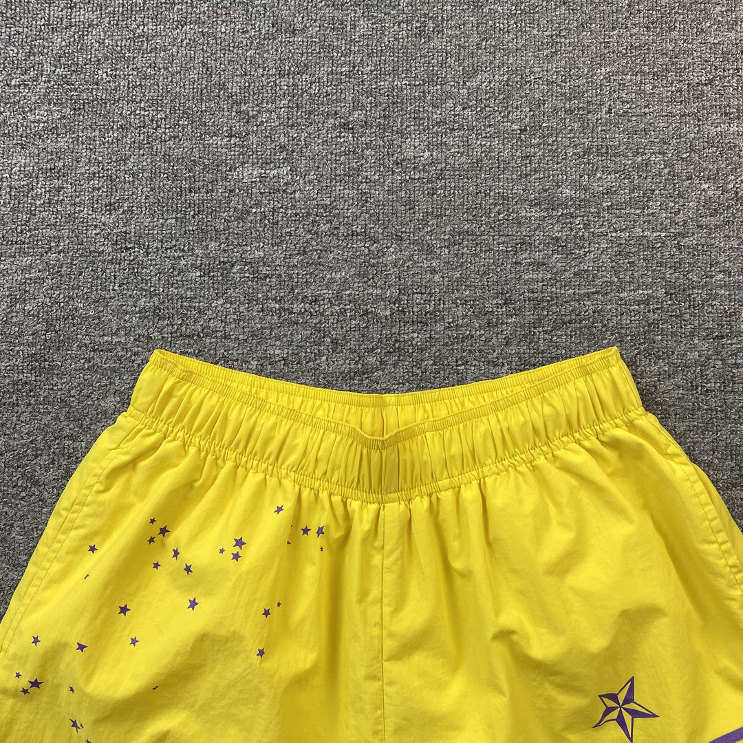 SP5DER DOUBLE LAYER SHORTS YELLOW - netstar®